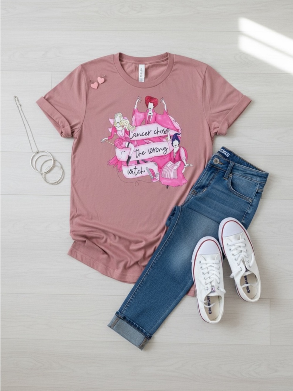 Hocus Cancer Chose The Wrong Witch Shirt - Picture 5 of 9